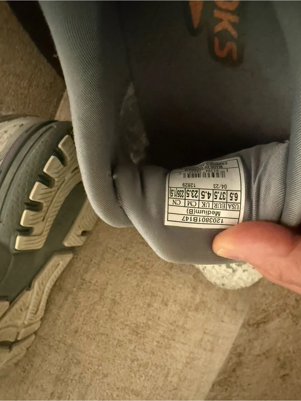 Brooks Gray and Pink Running Sneakers
